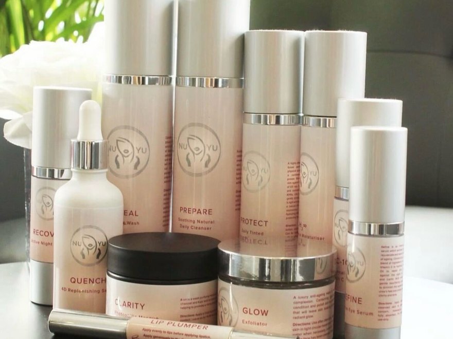 The Nu Yu skincare range, made in Letchworth