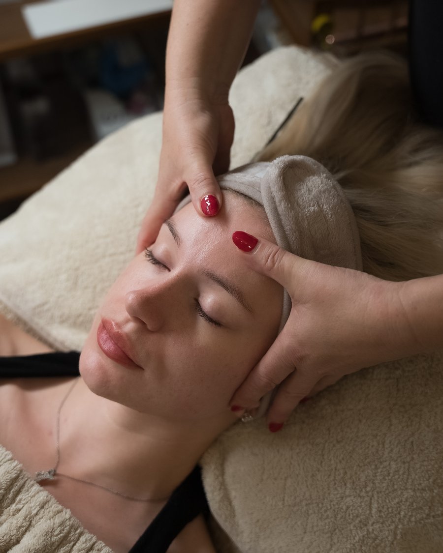 A facial massage at NuYu Beauty, Letchworth